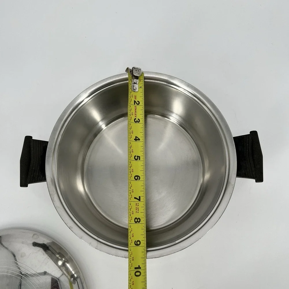 Rena Ware‎ 3 Qt Saucepan Regal Ware Multi-Ply Stainless Saute Pot Frying Pan Lid